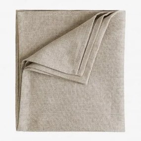 Toalha De Mesa De 140x240 Cm Em Linho E Algodão Ederne Tapioca Bege - Sklum