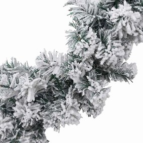 Grinalda de Natal com luzes LED 5 m PVC verde