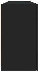 Aparador com luzes LED 163x37x67 cm preto