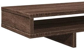 Suporte monitor 100x27x15cm derivados madeira carvalho castanho