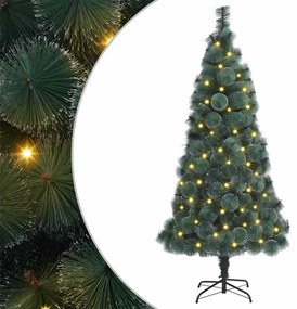 vidaXL Árvore de Natal 300 LEDs Verde 180 cm PET