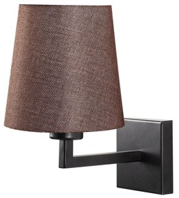 Aplique de Parede Profil – Preto e Castanho – 18 x 24 cm