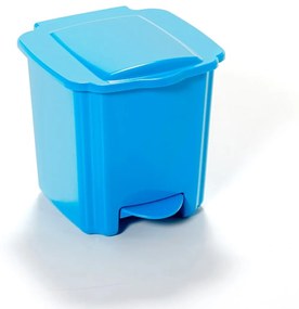 Balde Lixo Plástico New com Pedal Azul 6000ml 22X24X21cm