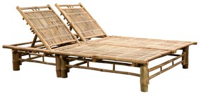 vidaXL Espreguiçadeira para 2 pessoas bambu