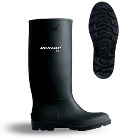 Botas de água Dunlop Preto Poliéster Pvc 35