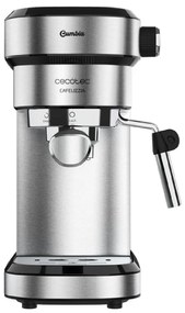 Máquina de café Express Cafelizzia 790 Steel Espressos e cappuccino, 1350 W, sistema Thermoblock, 20 bares, modo automático para 1 - 2 cafés, vaporiza