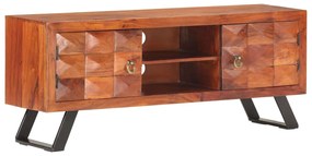 vidaXL Móvel de TV 122x30x49 cm madeira de acácia maciça