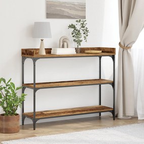 Mesa de Console vidaXL Madeira Velha 100x30x80 cm Madeira Ingenheirada
