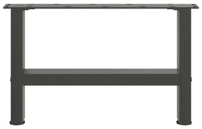 Pés para mesa de centro antracite 2 peças 50x(30-31) cm aço