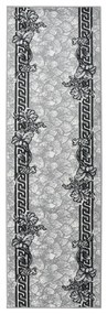 vidaXL Passadeira 100x350 cm polipropileno cinzento