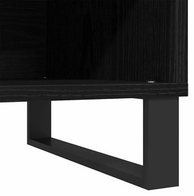 Armário de Registo vidaXL Carvalho Preto 84,5x38x48 cm Madeira Ingenie