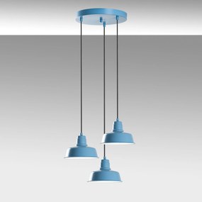Candeeiro Chandelier Memati – Azul Claro – Diâmetro 45 cm