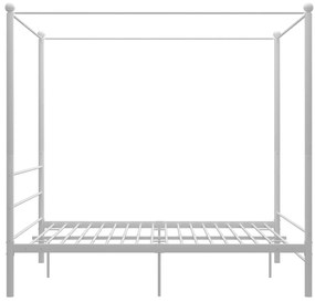 Estrutura de cama dossel 160x200 cm metal branco
