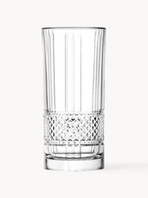 Copos de cristal com relevo Brillante, 6 uni.