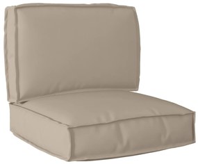 vidaXL Conjunto de Almofadas para Palete em Tecido Oxford Taupe