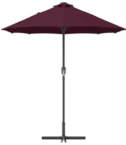 Guarda-sol de Jardim Vermelho bordô 380 x 196 x 235 cm