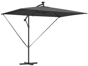 Guarda-sol de Bananeira Cantilever Antracite 294 x 200 x 254 cm