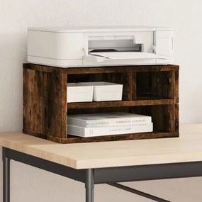 vidaXL Suporte impressora 40x32x22,5 cm deriv. madeira carvalho fumado