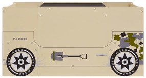 3 pcs mesa e cadeiras infantil design carro todo-o-terreno MDF