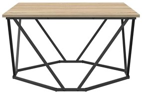 Mesa de Centro Carvalho Sonoma 80x80x45 cm Madeira de engenharia