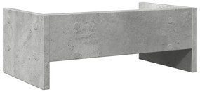 Suporte para monitor 42x24x16 cm deriv. madeira cinza cimento