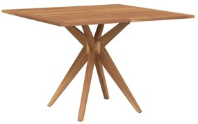 Mesa de jardim quadrada 110x110x75 cm madeira de acácia maciça