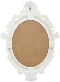 Espelho de parede estilo castelo 56x76 cm branco