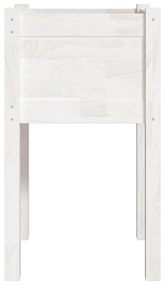 Vasos/floreiras de jardim 2 pcs 40x40x70 cm pinho maciço branco