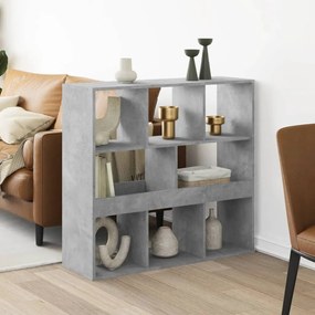 vidaXL Divisória 100x33x94,5 cm derivados de madeira cinzento cimento