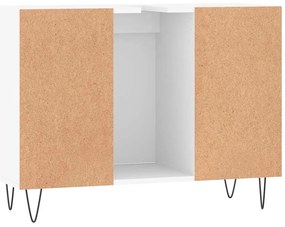 Armário de casa de banho 80x33x60 cm derivados madeira branco