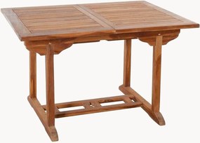Mesa de jardim em madeira de teca com orifício para guarda-sol Maeva