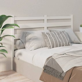 Cabeceira de cama 206x4x100 cm pinho maciço branco