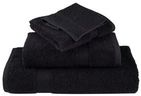 Toalhas de bidé premium SOLUND 10 pcs 30x50 cm 600 gsm preto