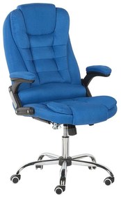 Cadeira de escritório em tecido azul com encosto ajustável ROYAL  Beliani