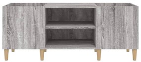 Armário p/ discos 121x38x48 derivados madeira cinzento sonoma