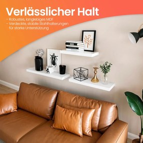 Prateleira de parede 60 x 20 x 3,8 cm Branca