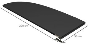 Capa Protetora de Chapéu de Sol Ø56x220 cm Capa para Chapéu de Sol Res