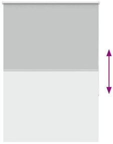 Persiana de enrolar 100x150 cm largura tecido 95,7 cm poliéster