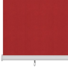 Estore de rolo para exterior PEAD 60x140 cm vermelho