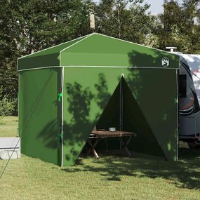 vidaXL Tenda de Toldo Manual Verde 243 x 243 x 251 cm tecido