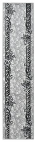 vidaXL Passadeira 100x450 cm polipropileno cinzento