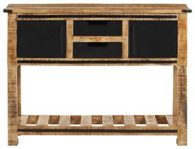 Mesa consola 100x35x75 cm madeira de mangueira maciça