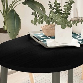 vidaXL Tampo de mesa 100x50x2 cm carvalho maciça oval castanho-escuro