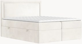 Cama divã em veludo artesanal com arrumação Rebecca, H3