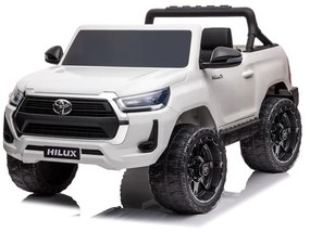 TOYOTA HILUX CARRO ELÉTRICO INFANTIL 24V 2 LUGARES BRANCO