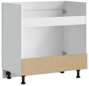 Armário baixo lavatório Kalmar branco alto brilho 80x46x81,5 cm