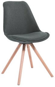 Cadeira cozinha e jantar Toulouse em tecido 48 x 84 x 56 cm Cinzento escuro