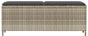 Banco de jardim com almofadão 110x30x40,5 cm vime PE