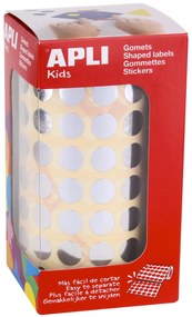 Rolo Autocolantes Redondo Prata 10,5MM