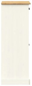 Sapateira VIGO 60x35x96 cm madeira de pinho maciça branco